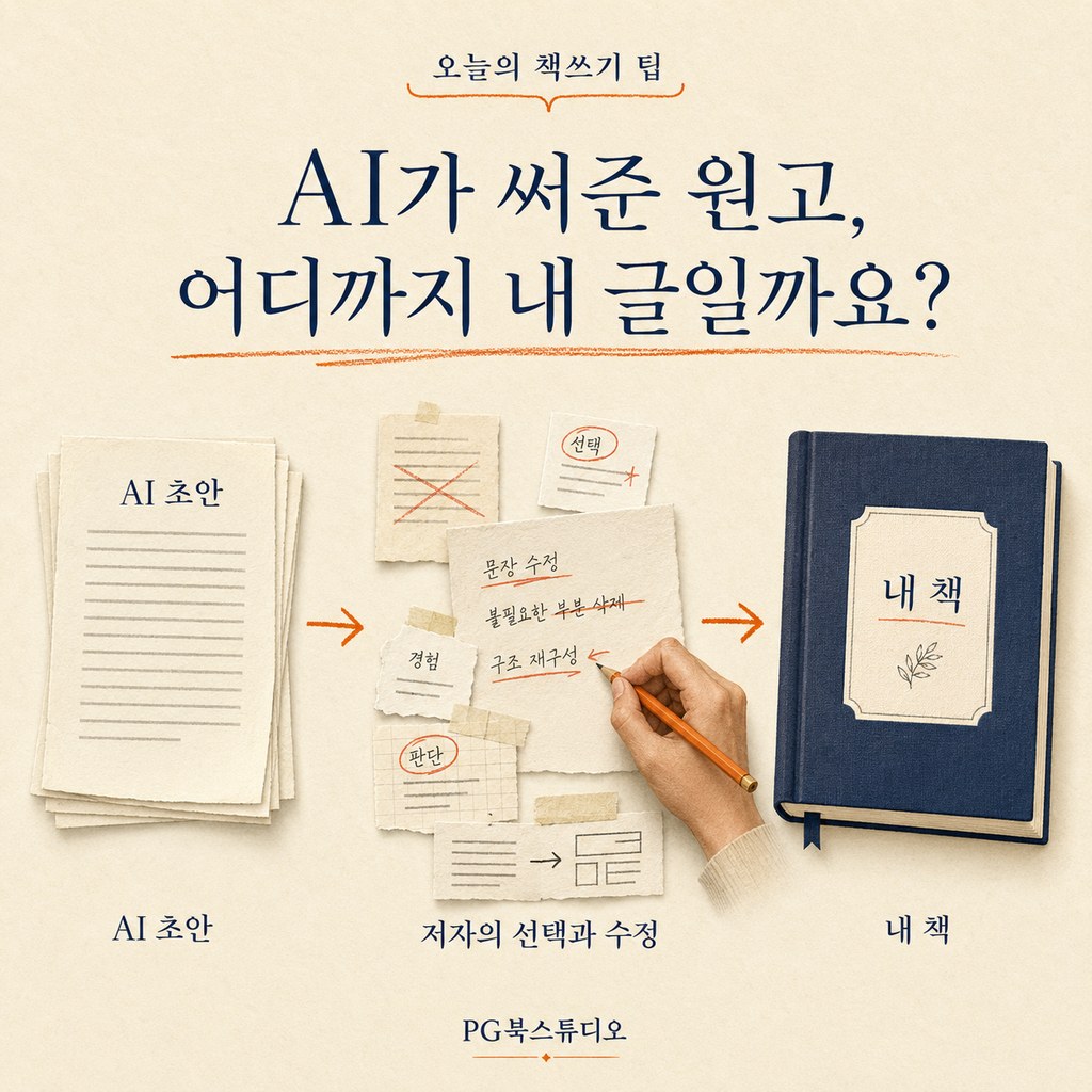 오서현의 베스트셀러 기획 노트 ― AI가 써준 원고, 어디까지 내 글일까요?